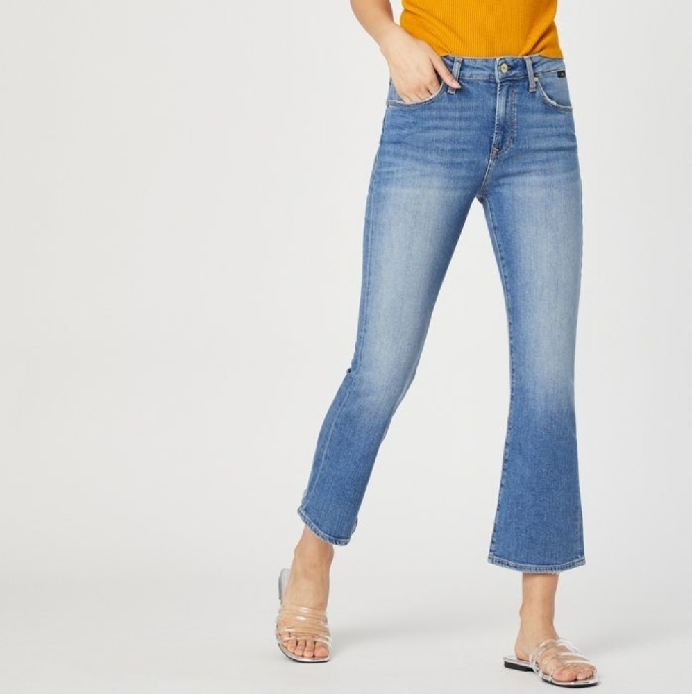 Mavi Anika mid rise crop flare jeans